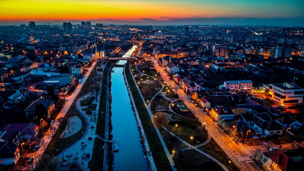 Timișoara at night